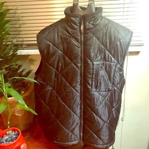 Men’s Reversible Lined Outdoor Black Bomber Vest